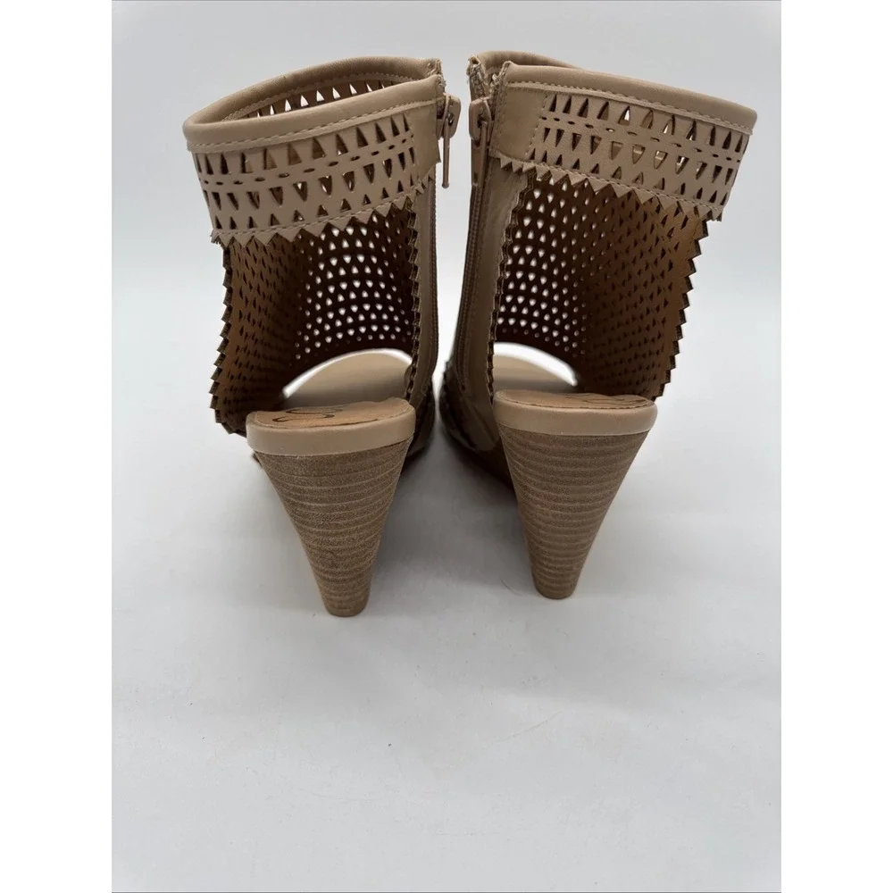 CCOCCI Wedge‎  Zip Up Sandals Claire size 10 Worn 1 Time